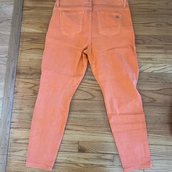 Michael Kors Izzy Skinny Jeans Size 14 Orange - Picture 10 of 10
